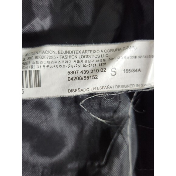 Stradivaritus Women's Small Overcoat Double Breasted Plaid Green Tan Wool Blend - Picture 6 of 12